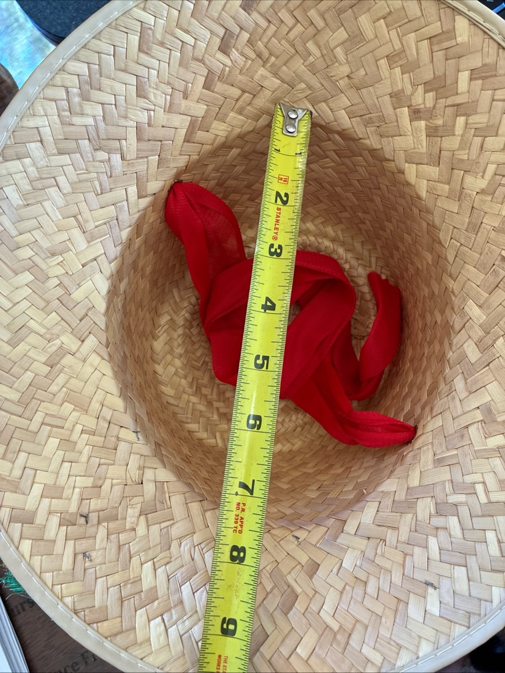 Vintage Straw Raffia Floral Summer Beach Garden Hat From Mexico - Picture 6 of 7